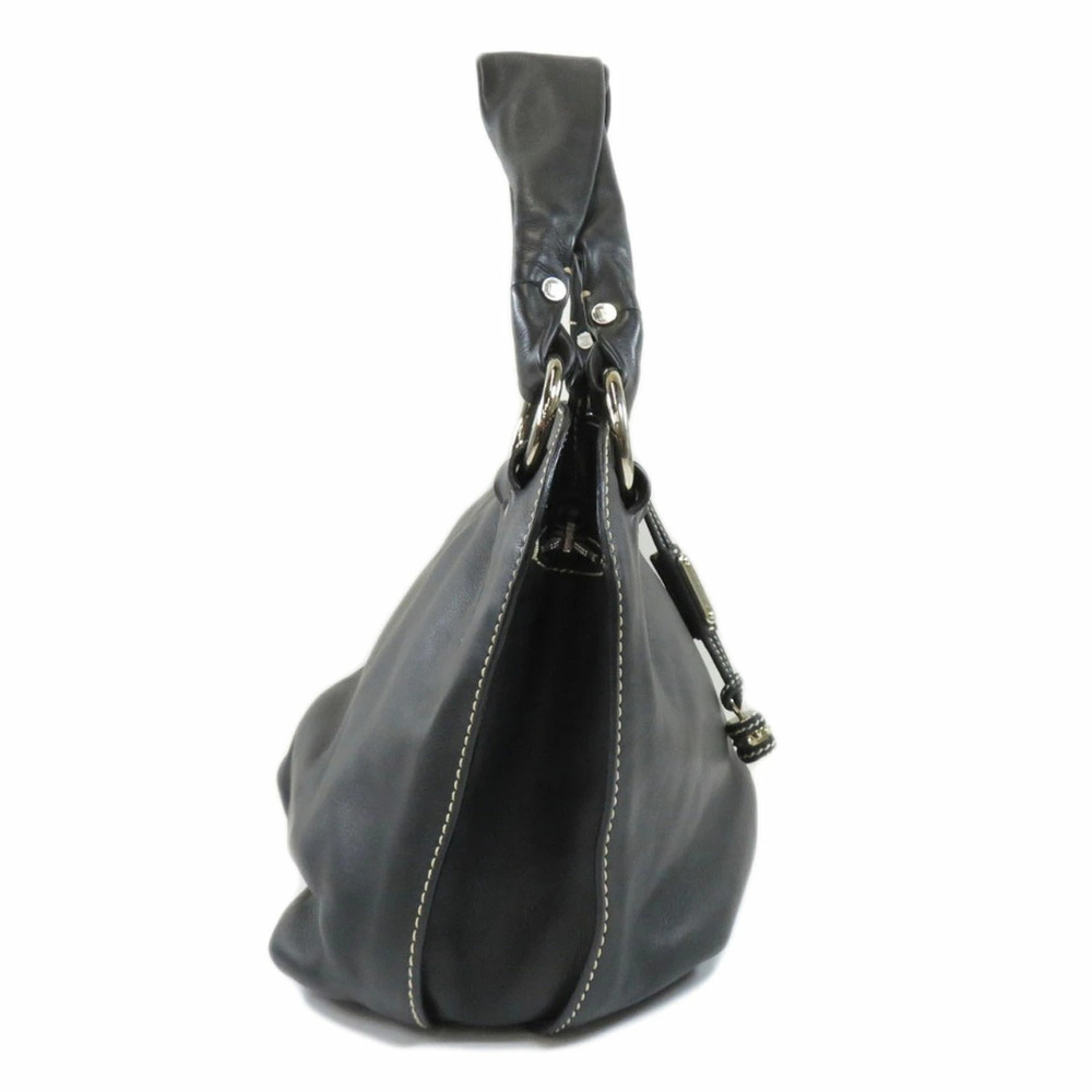 Celine handbag calfskin Leather Shoulder Bag Black - Picture 3 of 11